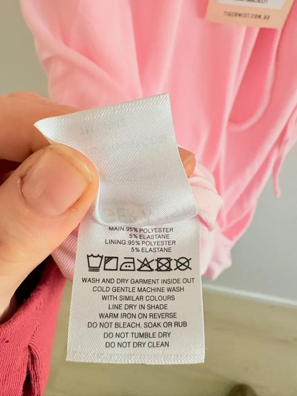 Tiger Mist Elyse Strappy Mini Dress NWT Baby Pink Size Medium - Picture 5 of 5